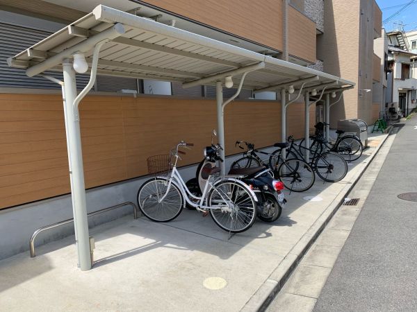 フジパレス河内花園Ⅱ1階1K 自転車置き場の画像