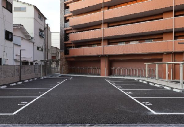 プレジオ難波EURO12階1LDK 自転車置き場の画像