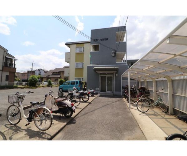 エステートピア吉田　1階3DK 自転車置き場の画像