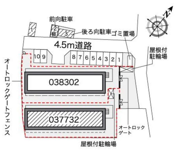 レオパレスＮＳクロスＲ1階1K その他設備の画像