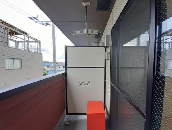 グレースヴィラ3階1K ベランダの画像