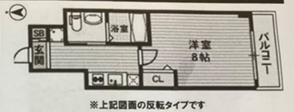 PIANO　FORTE2階1K 間取の画像