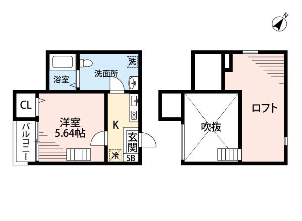 ビルーチェA（ビルーチェエー）1階1K 間取の画像