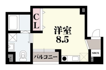 OrientCity K3階1R 間取の画像