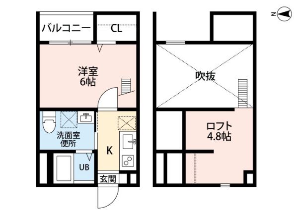 Cynthia 沖田町1階1K 間取の画像