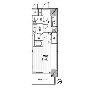 アーデン谷町11階1K 間取の画像
