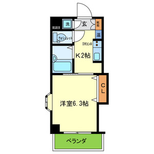 マンション丸旺2階 間取の画像