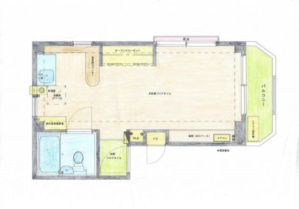 家暮楽とねやま坂2階1R 間取の画像