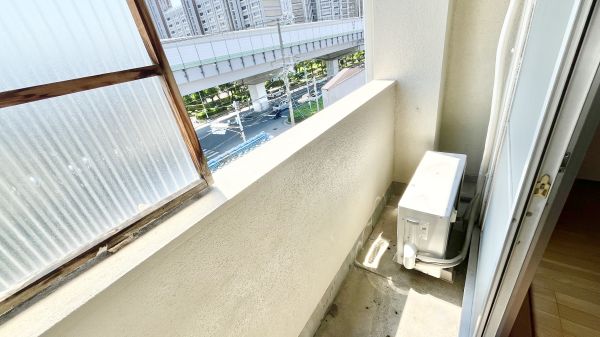 トーカイプラザ壱号館4階2DK ベランダの画像