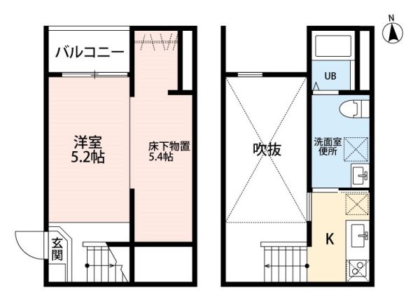 M.R.プレミア1階1R 間取の画像