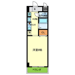 1Kの間取り画像