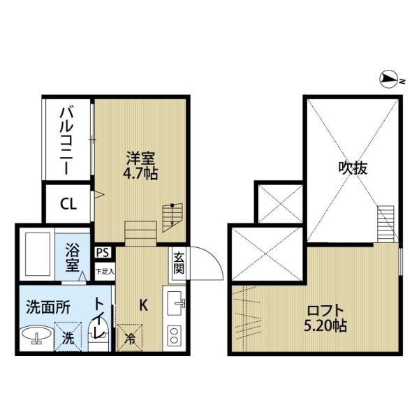 1Rの間取り画像