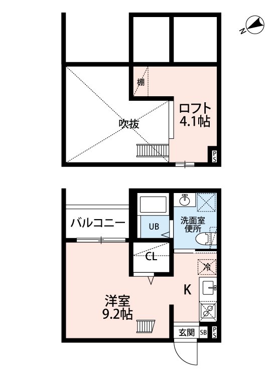 1Rの間取り画像
