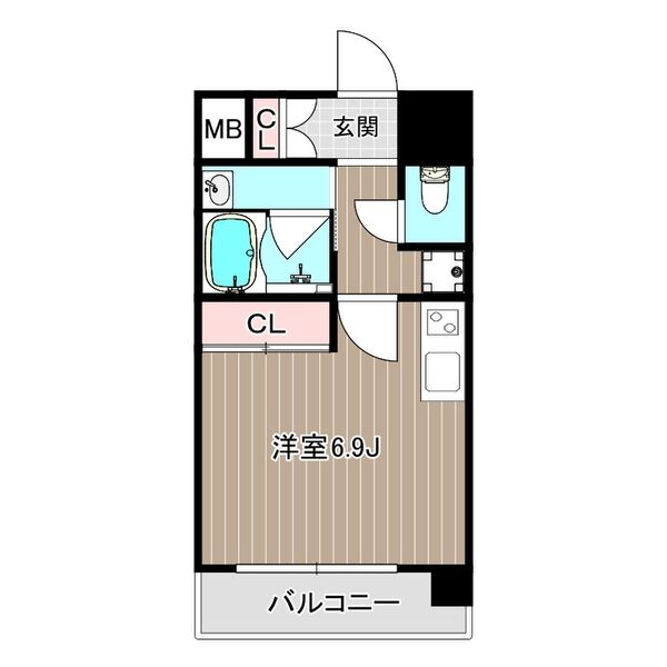 AubergeM07階1K 間取の画像