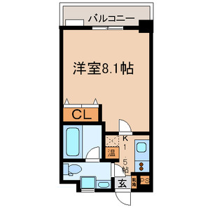 1Kの間取り画像