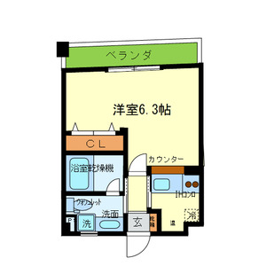 1Kの間取り画像