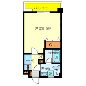  Ritz小阪3階1K 間取の画像