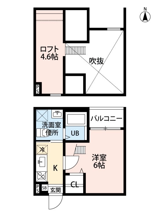 1Kの間取り画像