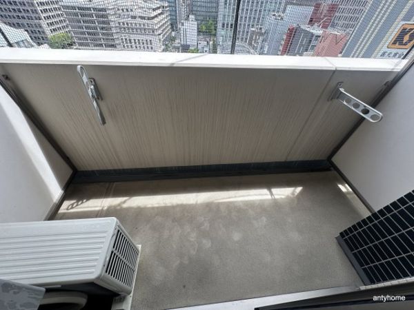 ユーレジデンス淀屋橋13階1K ベランダの画像