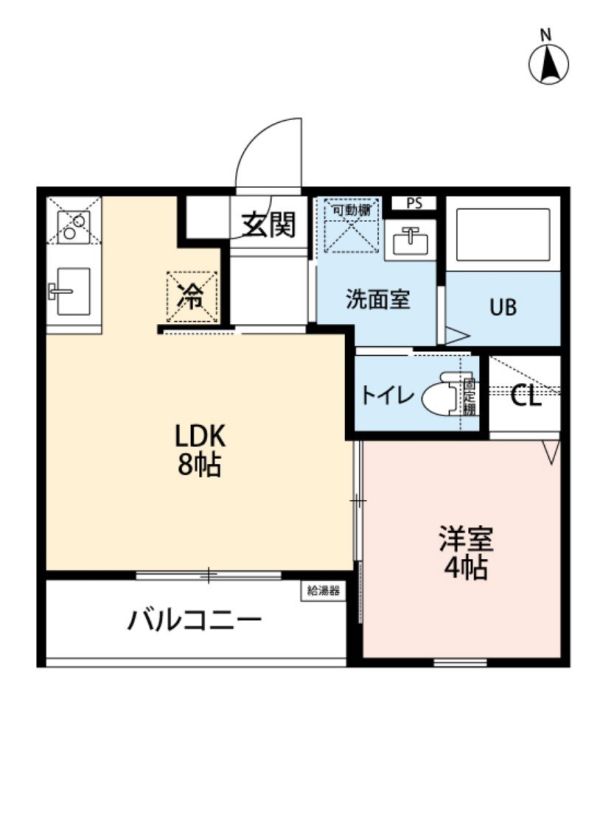 1LDKの間取り画像