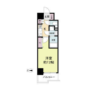 1Kの間取り画像