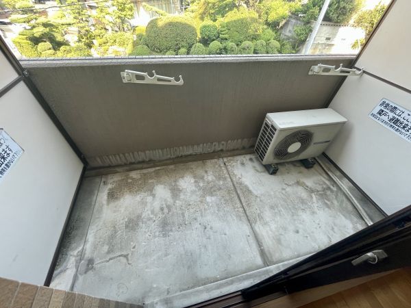 ラフォーレ竹山2階1K ベランダの画像