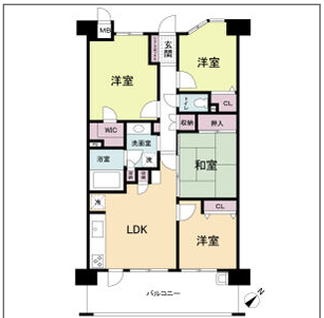 レジディア千里万博公園3階4LDK以上 間取の画像