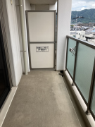 我楽ハウス4階1DK ベランダの画像