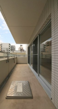 ドゥーエ谷町3階1LDK ベランダの画像