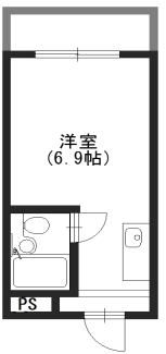 グレース平野3階1R 間取の画像