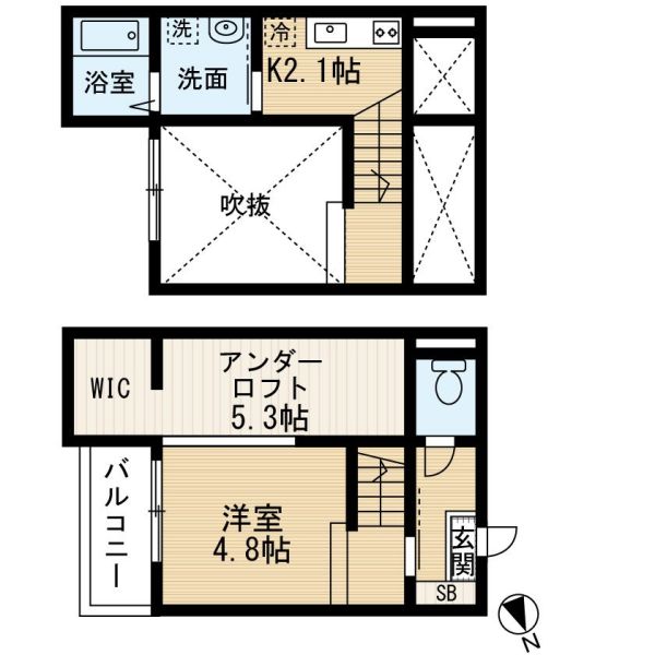 1Rの間取り画像
