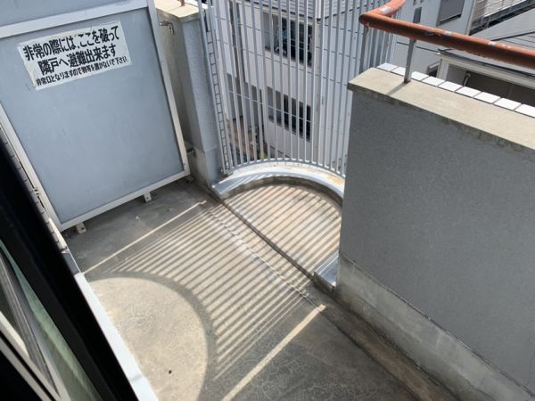 フラーリッシュ緑4階2LDK ベランダの画像