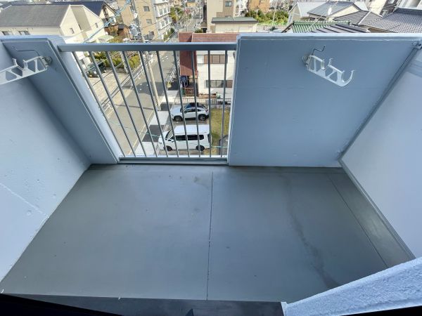 メゾン・ド・ポプラ4階1K ベランダの画像