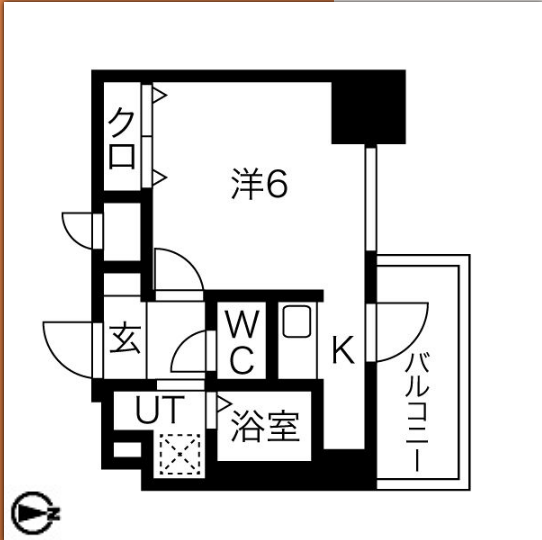 1Rの間取り画像