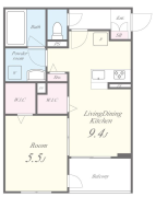 Cruiser2階1LDK 間取の画像