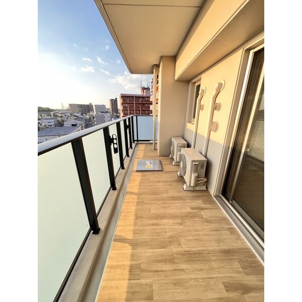 スプランディッド中百舌鳥6階2LDK ベランダの画像