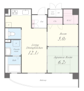 2LDKの間取り画像