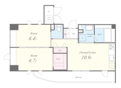 2DKの間取り画像