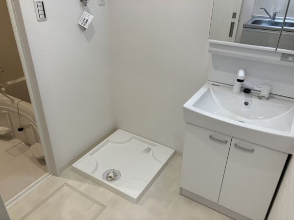 プルメリア阪大前1階1K 洗面所の画像