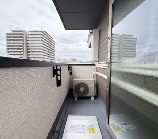 Muse ZioⅤ1階1LDK ベランダの画像