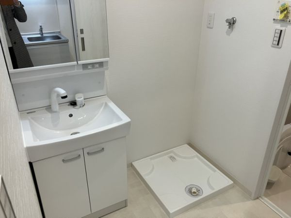 プルメリア阪大前2階1K 洗面所の画像