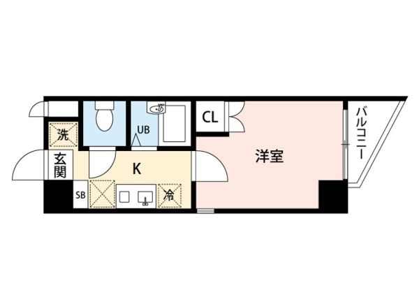 1Kの間取り画像