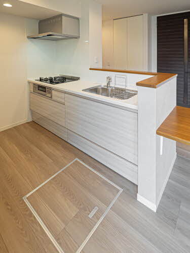 ＳｈａＭａｉｓｏｎ　ＲｏｓｅＧｒｏｖｅ1階1LDK キッチンの画像