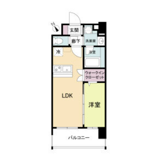 1LDKの間取り画像