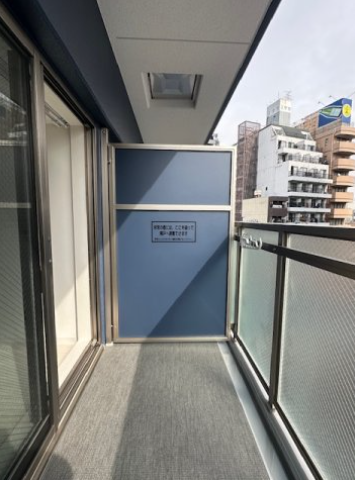 エグゼ大阪DOMECITYシエル2階1K ベランダの画像