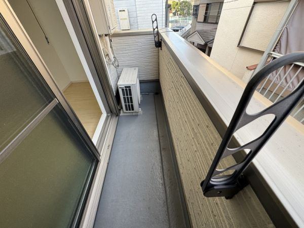 EXハイツ天美2階1K ベランダの画像