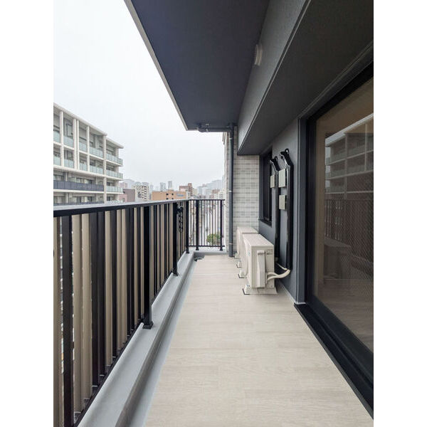 ルフォンプログレ南森町9階2LDK ベランダの画像