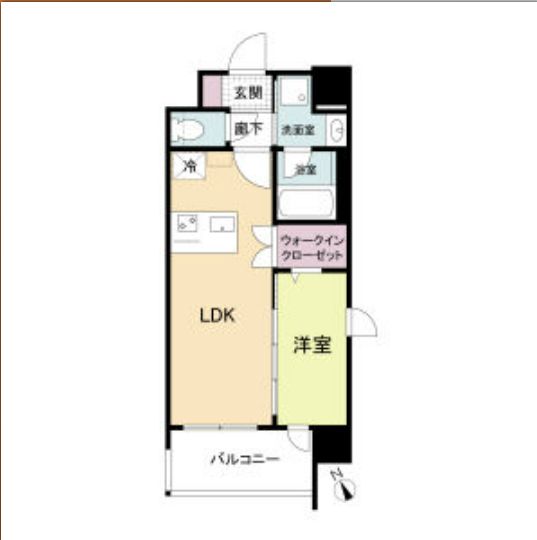 1LDKの間取り画像