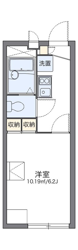1Kの間取り画像