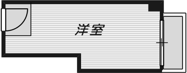 グッドライフ北千里2階1R 間取の画像